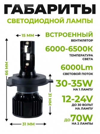Яркие Светодиодные лампы h4 LED лед лампы качество проверенно! Донецк