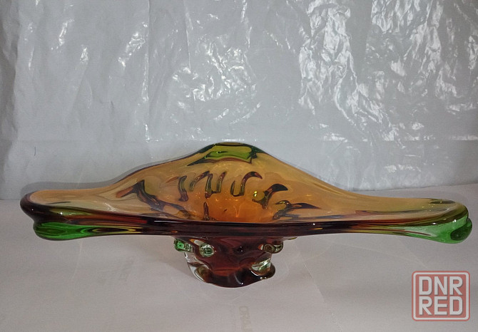 Ваза цветное толстое стекло ссср Донецк - изображение 4