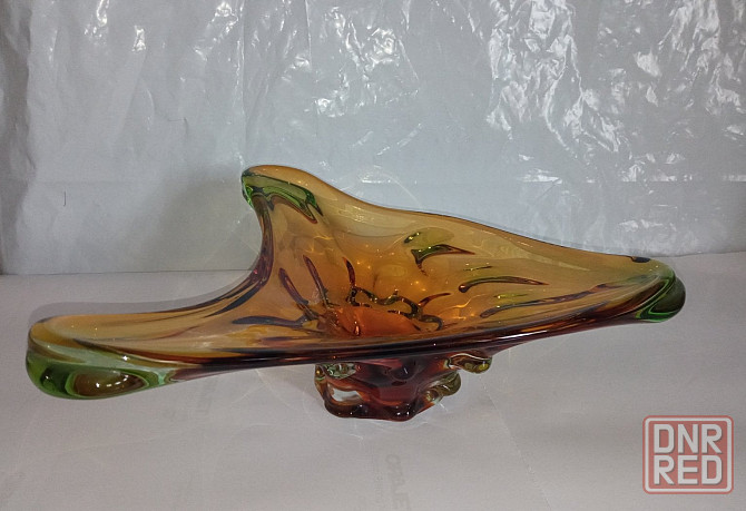 Ваза цветное толстое стекло ссср Донецк - изображение 3