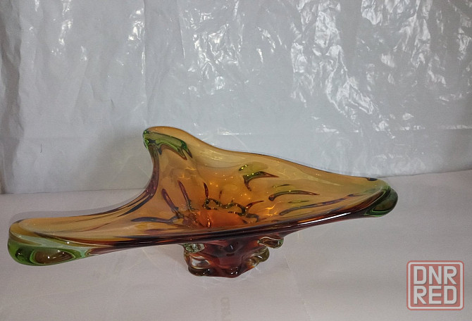 Ваза цветное толстое стекло ссср Донецк - изображение 6
