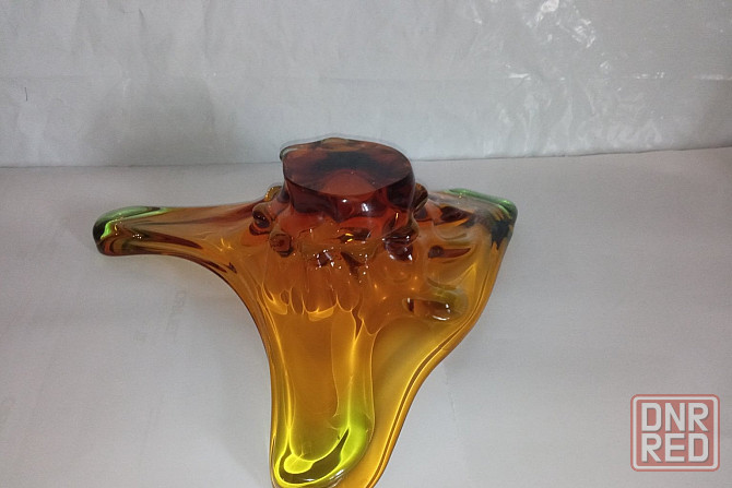 Ваза цветное толстое стекло ссср Донецк - изображение 8