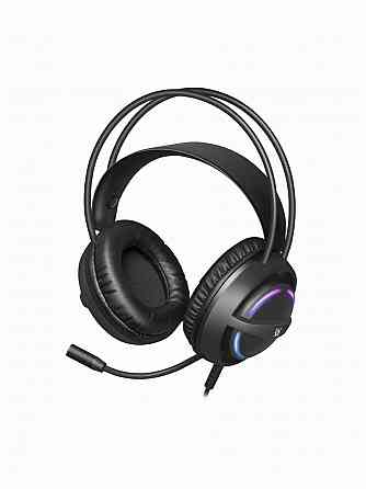 Гарнитура игровая проводная Defender Dexter Rgb Black (2xjack 3.5mm/Usb, кабель 2м) (64595) (арт-957 Донецк