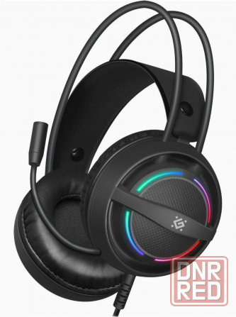 Гарнитура игровая проводная Defender Dexter Rgb Black (2xjack 3.5mm/Usb, кабель 2м) (64595) (арт-957 Донецк - изображение 2
