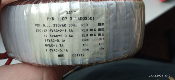 Трансформатор тороидальный D417-220V (силовой) Донецк