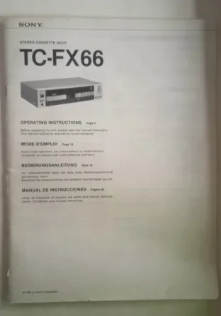 Кассетная дека Sony TC-FX66(Japan) Донецк