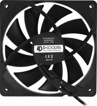 Вентилятор для корпуса Id-Cooling 120x120mm 3pin 1250rpm Black (Fl-12025k) (арт-4265) Донецк