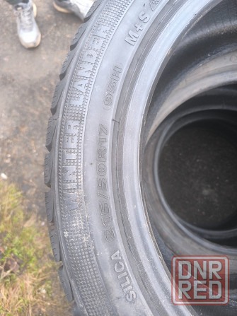 Комплект шин липучка почти новая 215/50/ р 17 Донецк - изображение 2