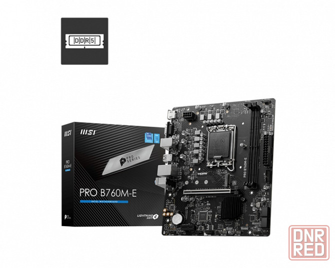 Материнская плата Msi Pro B760m-E Ddr5, Lga 1700, Intel B760, Matx, Ret (арт-7617) Донецк - изображение 2