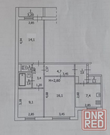 Продам 3ком кв. Макеевка, кв-л Шахтерский Макеевка - изображение 9