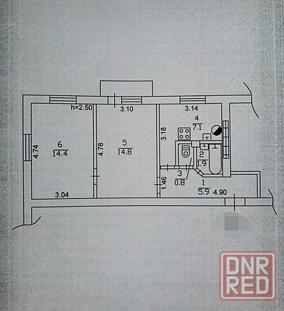 Продам 2х комнатную квартиру на Набережной Донецк - изображение 6