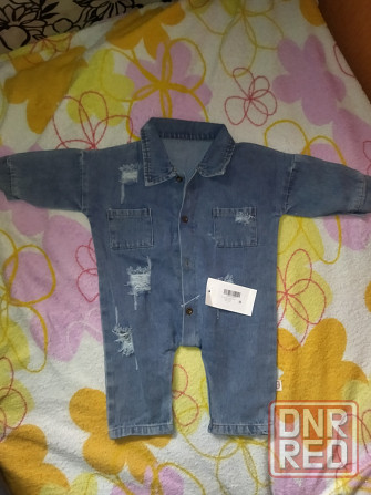 Джинсовый комбинезон для новорожденных Донецк - изображение 1