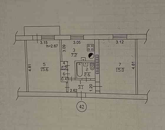 2-х комнат., Бакинское кольцо Донецк