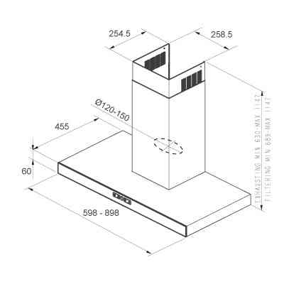 Вытяжка Jetair MONICA 60 INX Донецк
