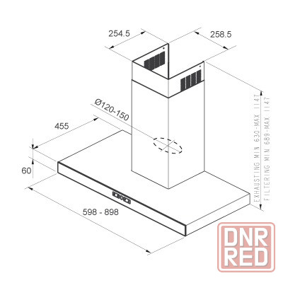 Вытяжка Jetair MONICA 60 INX Донецк - изображение 3