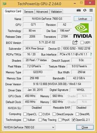 Видеокарта GeForce 7900 GS Горловка
