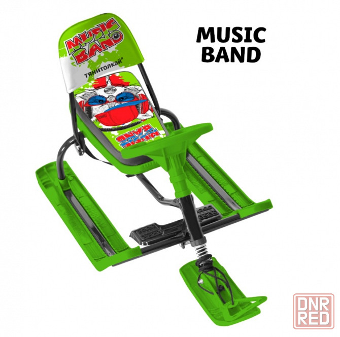 Снегокат со спинкой, трос с автомат намоткой, ремень безопасности, тормоза, выдерживает 100 кг Донецк - изображение 1