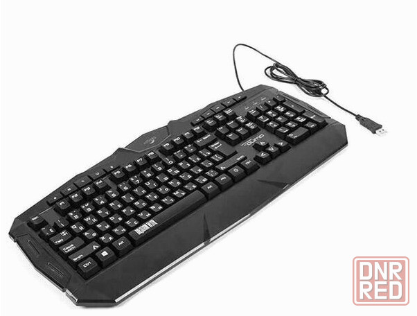 Игровая клавиатура Qumo Twins K68, с двумя накладками разного цвета, проводная, 104 клавиши, кнопка Донецк - изображение 2