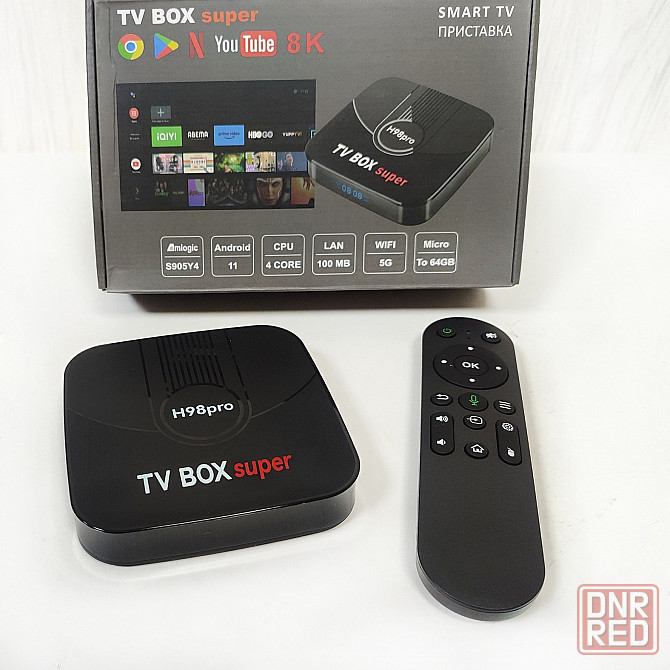 Смарт-приставка TV Box super H98pro Донецк - изображение 1