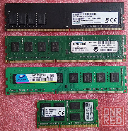DDR4 8Gb - DDR3 8Gb - DDR3 8Gb - SO-DIMM DDR3 8Gb - обмен на 20шт нерабочей-ненужной озу, HDD, CPU Донецк - изображение 1