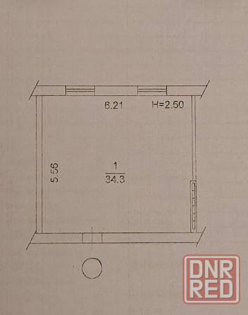 Большая комната в бывшем общежитии ул . Марии Ульяновой Донецк - изображение 1