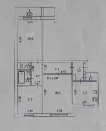 Продам 3ком Макеевка, кв-л Шахтерский Макеевка