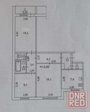 Продам 3ком Макеевка, кв-л Шахтерский Макеевка - изображение 4
