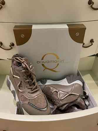 Ботинки зимние, натуральные кожа и мех, Aqamarin, Турция Донецк