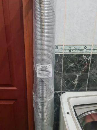 Газоход гофрированный 120 мм на 1,5 м из нержавеющей стали Донецк