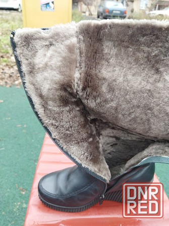 Сапоги женские 38 р. кожаные Беларусь Донецк - изображение 6