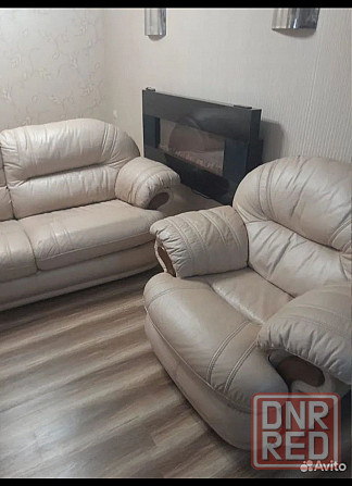 Диван раскладной и кресло кожа Донецк - изображение 2
