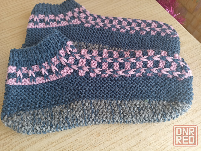 Тапочки вязаные Донецк - изображение 1