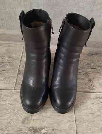 Зимние полусапожки (разм. 37), кожа Донецк