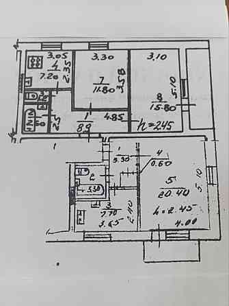 Горизонтальный блок из 1 комнатной и 2 комнатной квартир с общим тамбуром по ул. Бирюзова Донецк