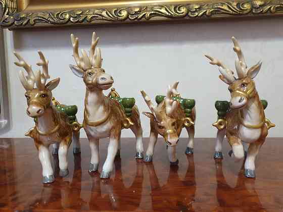 Новогодний подсвечник с музыкой Villeroy & Boch Сани Санты Донецк