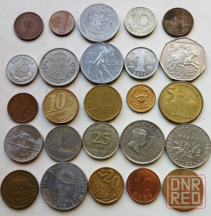 Продам 25 монет из 25 стран Донецк - изображение 1