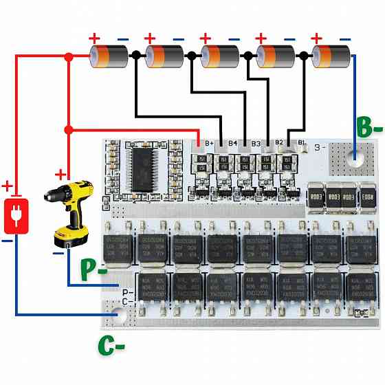 BMS платы 3S, 4S, 5S Макеевка
