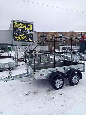 Прицеп викинг 2 оси 1525,тент 1200 мм скос Донецк