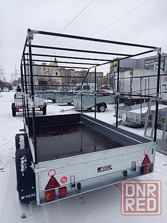 Прицеп викинг 2 оси 1525,тент 1200 мм скос Донецк - изображение 3