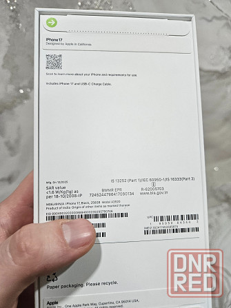 Iphone 17 sim-esim black 256gb Донецк - изображение 2