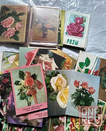 Открытки розы ссср Донецк - изображение 3