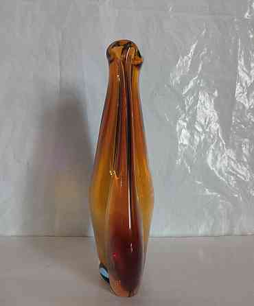 Ваза цветное толстое стекло чехословакия Донецк