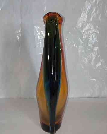 Ваза цветное толстое стекло чехословакия Донецк