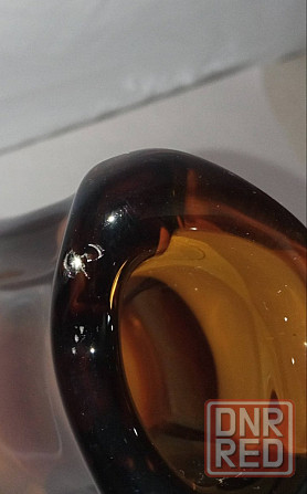 Ваза цветное толстое стекло чехословакия Донецк - изображение 3