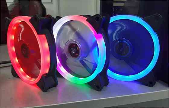 Wjf вентилятор для компьютера 120мм, 3pin, синяя подсветка (арт-2171) Макеевка