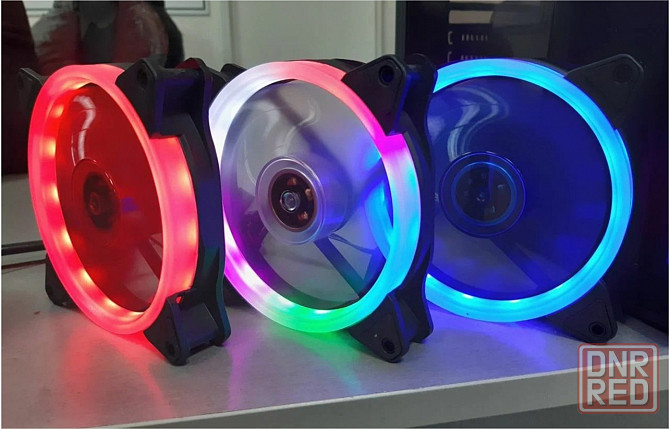 Wjf вентилятор для компьютера 120мм, 3pin, синяя подсветка (арт-2171) Макеевка - изображение 1