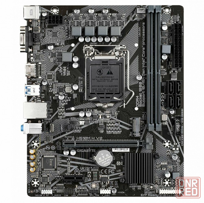Материнская плата Gigabyte H510m H V2, Socket 1200, Intelh470, 2xddr4, Matx, Rtl (арт-1099) Макеевка - изображение 2