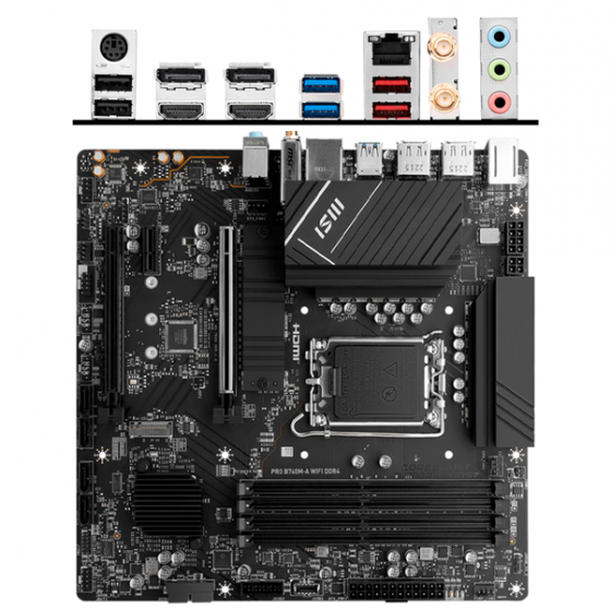 Материнская плата Msi Pro B760m-A Wifi Ddr4matx, Ret Lga 1700 (арт-8643) Макеевка