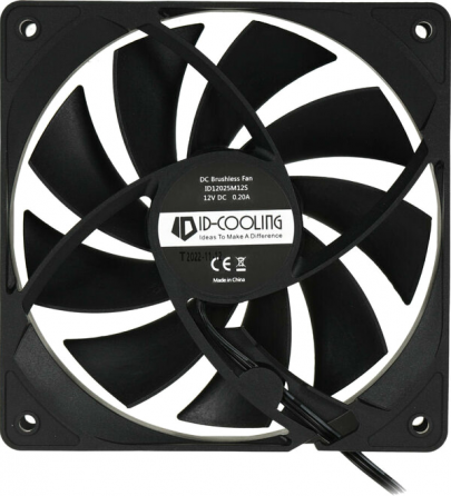 Вентилятор для корпуса Id-Cooling 120x120mm 3pin 1250rpm Black (Fl-12025k) (арт-9006) Макеевка