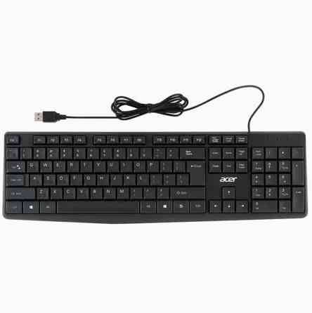 Клавиатура проводная Acer Okw121, Usb, черный Zl.Kbdee.00b (арт-8990) Макеевка