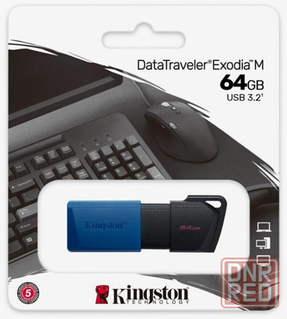 Флеш-диск Kingston Datatraveler Exodia M 64gb (Dtxm/64gb) (арт-7632) Макеевка - изображение 1